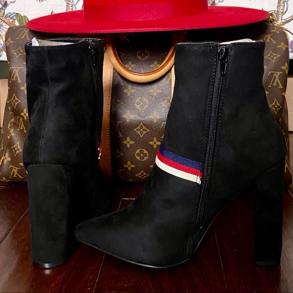 Black Suede Bootie - Picture 3 of 4